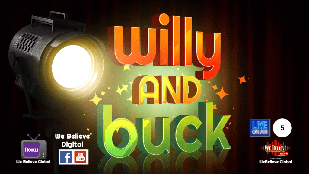 A colorful image of the words willy and buck.