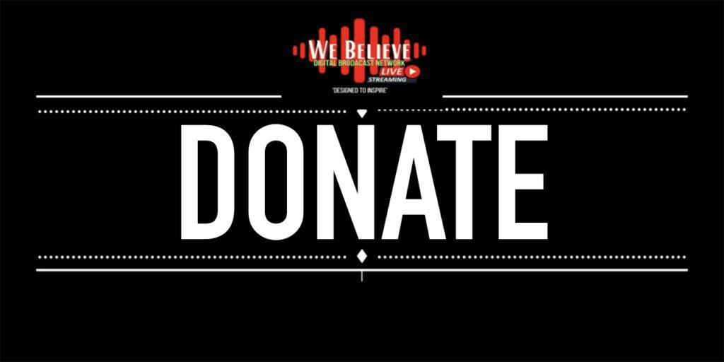 A black and white picture of the word donate.